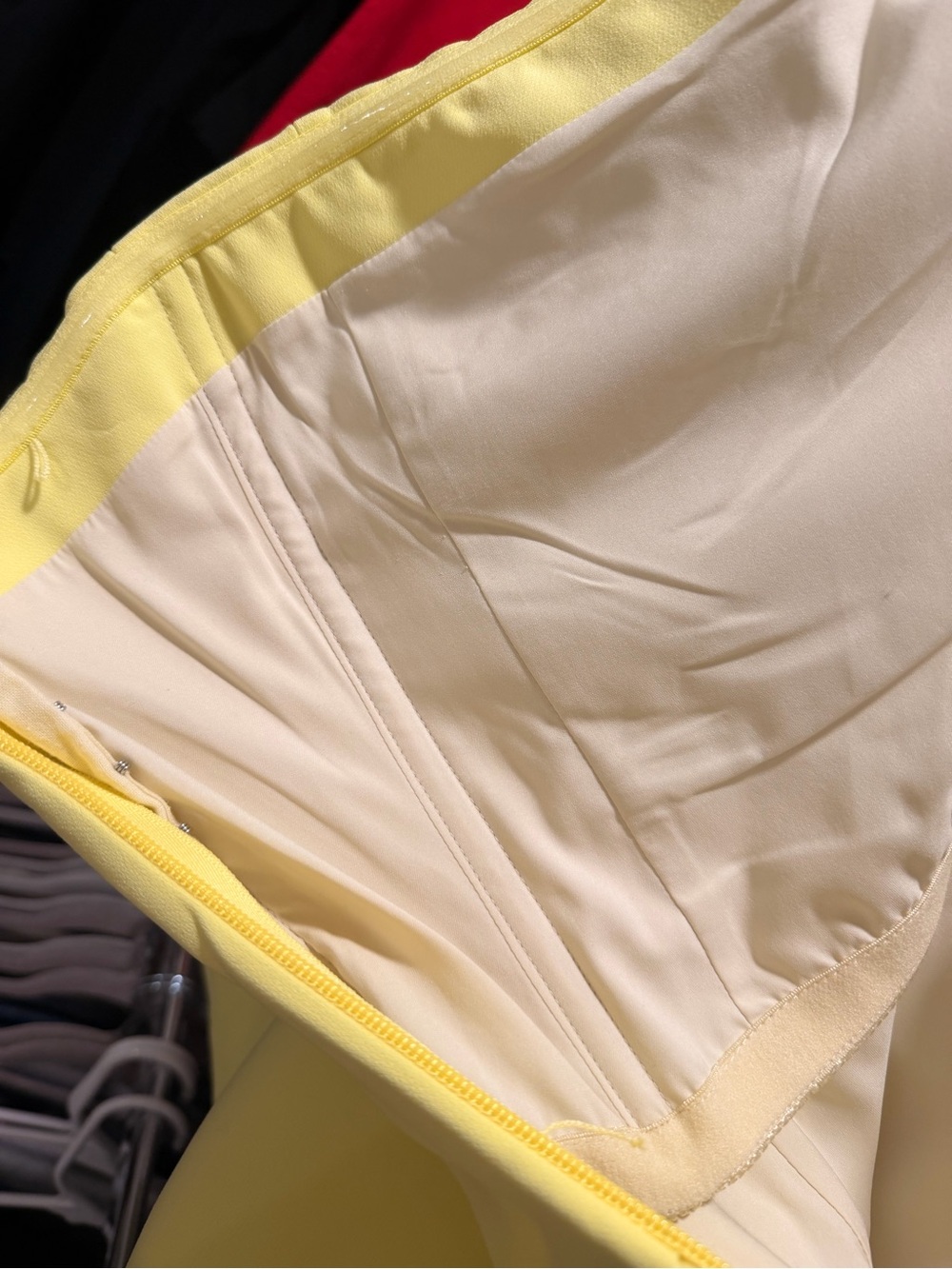 A.L.C. Strapless Lemon Yellow Mini Dress - Picture 10 of 11